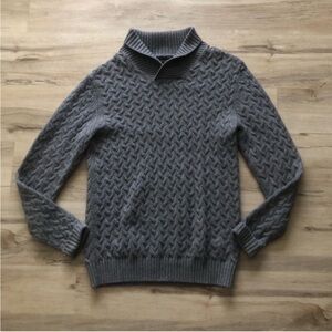 RW&CO. 10% Wool Blend Charcoal Turtleneck Sweater